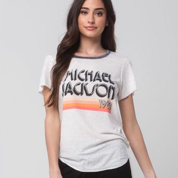 Junk Food Clothing Tops - Junk Food Vintage Michael Jackson Graphic T XS
